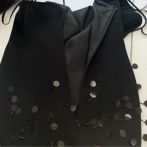 Vintage Cache Cocktail Sequin Dress Sparkle Night Club Mobwife Sz 10 - Picture 4 of 11